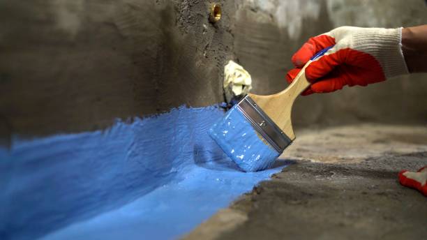Commercial Waterproofing project at a Bangor, PA business property by SJ Waterproofing Pros